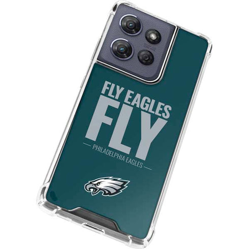 NFL Philadelphia Eagles Team Motto Moto G Play 5G (2025) Clear Case